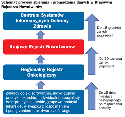 Schemat procesu zbierania i gromadzenia danych w Krajowym Rejestrze Nowotworów Schemat procesu zbierania i gromadzenia danych w Krajowym Rejestrze Nowotworów