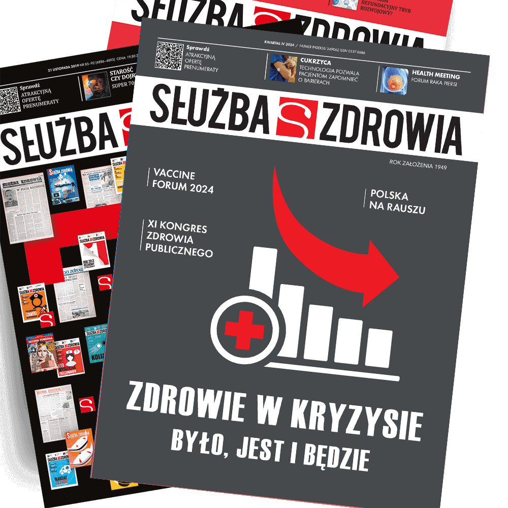 Okładka bieżącego wydania czasopisma Służba Zdrowia